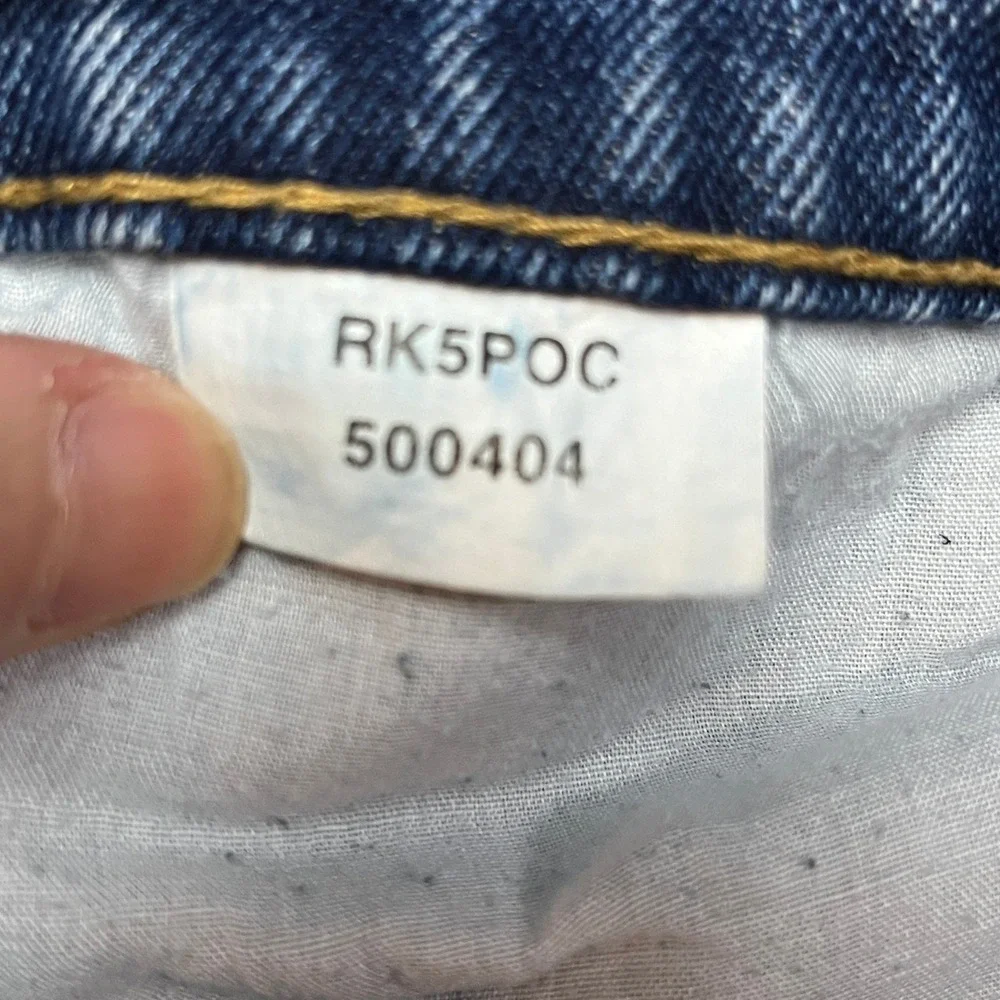 RK‎ Brand Jeans Mens 32x29 Blue RK5POC Straight Leg 100% Cotton Denim Workwear